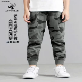 Quần bo ống Ngụy trang dàn di cho bé-Giá sỉ 151k