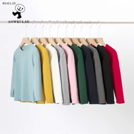 Áo thun dài tay cổ tròn cho bé-Giá sỉ 88k