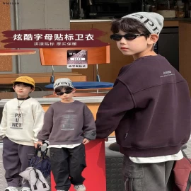 Áo thu đông lót Lông cừu Huamian mẫu mới nhất 2025 cho bé nhà AMBB -Giá sỉ sz 90-150: 212k sz 160 : 228k sz 170 : 245k