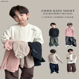 Áo nỉ hai lớp giữ ấm  cho bé  nhà AMBB -Giá sỉ sz 90-150: 172k sz 160 : 184k sz 170 : 196k