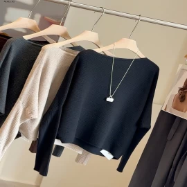 ÁO LEN DỆT KIM CÁNH DƠI ANNA - sỉ 180k