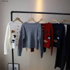 ÁO KHOÁC LEN THÊU CÚN - sỉ 200k