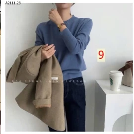 ÁO LEN CỔ TRÒN UNI.QLO NỮ - sỉ 100k