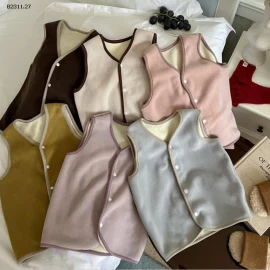 Áo gile nỉ 2 lớp nhà AMBB -Giá sỉ Sz 90-150: 102k Sz 160 : 115k Sz 170  : 128k