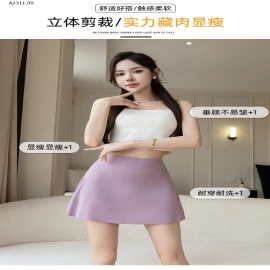 Váy ngắn lưng cao lụa băng THỂ THAO -Giá sỉ 107k