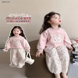 BỘ ĐỒ BÉ GÁI MÙA THU HỌA TIẾT DỄ THƯƠNG-sỉ 168k