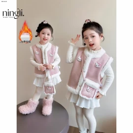 Áo gile da lộn kitty kèm túi xách-sỉ 181k