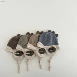 MŨ KHỦNG LONG BỊT TAI CHO BÉ-sỉ 95k