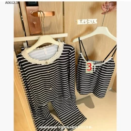 BỘ MẶC NHÀ KÈM BRA 3 CHI TIẾT HONGSHENG-sỉ 251k