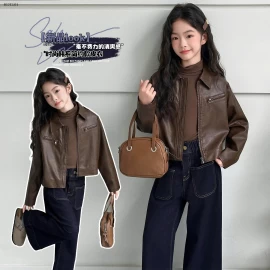 ÁO KHOÁC DA CỔ BẺ CHO BÉ SIZE ĐẠI-sỉ 300k