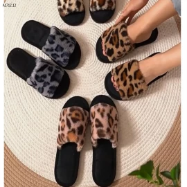 Dép họa tiết da báo-Giá sỉ 60k