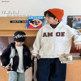 ÁO KHOÁC NỈ AMBB KIDS- Giá sỉ 90-150: 252k 160: 277k