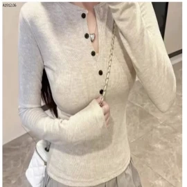 Áo cổ Henley, lót lông cừu mềm mại  - sỉ giá 119k