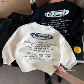 Áo nỉ lót lông cừu Muye cho trẻ em-Giá sỉ 143k