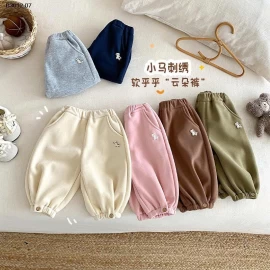 Quần jogger  nỉ bo ống dày dặn cho trẻ em- giá sỉ 145k