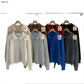 KHOÁC LEN CỔ SEN TRƠN HÀN QUỐC- sỉ 199k