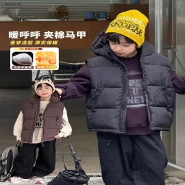 Áo khoác cotton không tay nhiều lớp nhà  Elmo Baby Kids AMBB-Giá sỉ  sz 90-150 : 330k Sz 160 : 360k Sz 170 : 390k