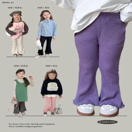 Quần ống loe dáng retro thời trang  cho bé  nhà AMBB-Giá sỉ  Sz 90-150 : 140k Sz 160 : 153k sz 170 :  160k