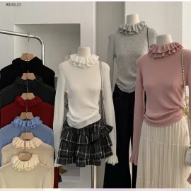 ÁO LEN CỔ BÈO - sỉ 175k