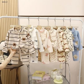 Bộ đồ ngủ trẻ em, lót lông cừu và dày dặn- Giá sỉ  sz 90-110  : 110k sz 120-150 : 128k