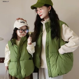 Áo phao gile  PP Elephant có mũ,  dày dặn, giữ ấm cho bé-Giá sỉ 173k