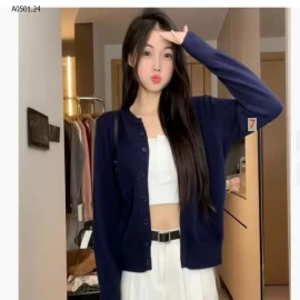 Cardigan len mỏng dáng ngắn Hàn Quốc- sỉ 135k