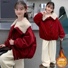 ÁO KHOÁC BÉ GÁI LÓT LÔNG ẤM-Giá sỉ 395k