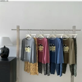 BỘ NGỦ HỌA TIẾT CUTE CHO NỮ -sỉ 225k