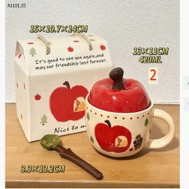 SET CỐC GỐM HÌNH TÁO  - Giá sỉ 145k