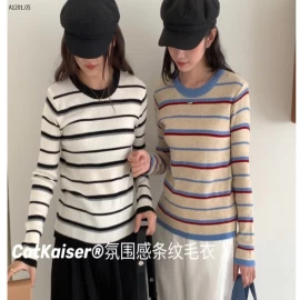ÁO LEN KẺ CATKAISER NỮ - sỉ 145k