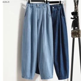 QUẦN HAREM JEANS CẠP CAO DÁNG RỘNG - Giá sỉ 245k