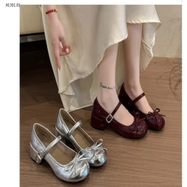 GIÀY MARY JANE NƠ GÓT VUÔNG - sỉ 156k