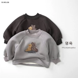 ÁO NỈ HOẠT HÌNH MUZIYOUYOU-Giá sỉ 176k