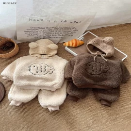 BỘ NỈ LÔNG CHO BÉ - sỉ 245k