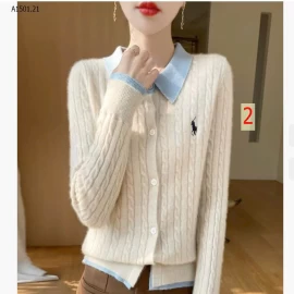 CARDIGAN LEN CỔ BẺ  - sỉ 242k