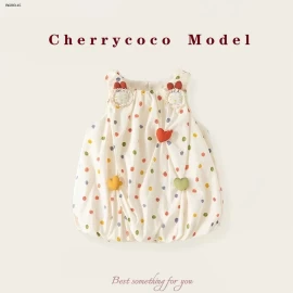 VÁY CHẤM BI HỌA TIẾT TRÁI TIM CHERRYCOCO- sỉ 192k