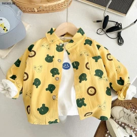 ÁO SƠ MI GẤU BÉ TRAI  - sỉ 108k