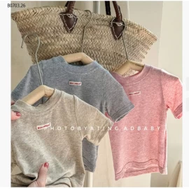 ÁO THUN BÚN TRƠN MÀU ADBABY 6203-Giá sỉ 108k