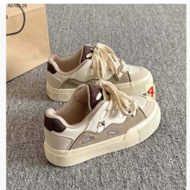 GIÀY SNEAKER CARO NƠ DÂY TO  - sỉ 155k