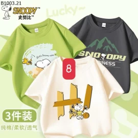 SET 3 ÁO PHÔNG SNOOPY- Giá sỉ 199k/combo 3 cái