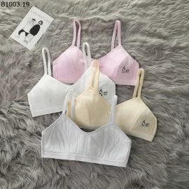 ÁO BRA NƠ QUAI GÀI NÚT CHO BÉ GÁI LỚN - Giá sỉ 87k/ set 4 cái mix
