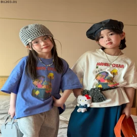 ÁO PHÔNG DÁNG RỘNG CHỮ HOẠT HÌNH Giá sỉ 145k  