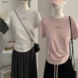 ÁO THUN BOZIP CỔ TRÒN MIUMIU sỉ 130k