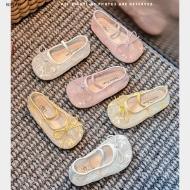 GIÀY BÚP BÊ LƯỚI THÊU BÉ GÁI-Giá sỉ  sz 21-25 giá 119k sz 26-30 giá 129 sz 31-34 giá 139k