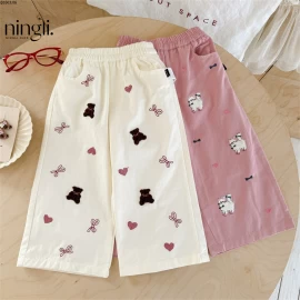 QUẦN ỐNG RỘNG HỌA TIẾT CHO BG NINGLI giá sỉ 129k