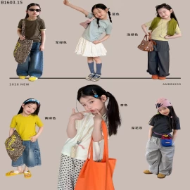 ÁO THUN TRƠN CỘC TAY CHO BG NHÀ AMBB  giá sỉ  sz 90-150 : 107k sz 160 : 117k sz 170 : 127k