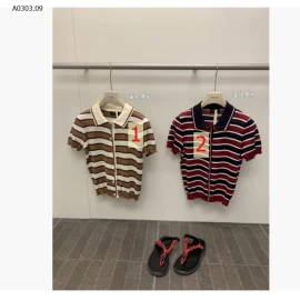 ÁO POLO LEN KẺ W.G.W.E - sỉ 254k