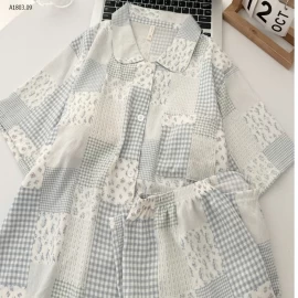 Set đồ cộc tay dành cho nàng yêu thích phong cách đơn giản nhưng đáng yêu- sỉ 162k