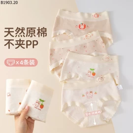 SET 4 QUẦN CHIP CHO BÉ GÁI giá sỉ 118k