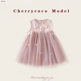 VÁY CÔNG CHÚA SÁT NÁCH HỌA TIẾT TRÁI TIM CHERRYCOCO-Giá sỉ 238k